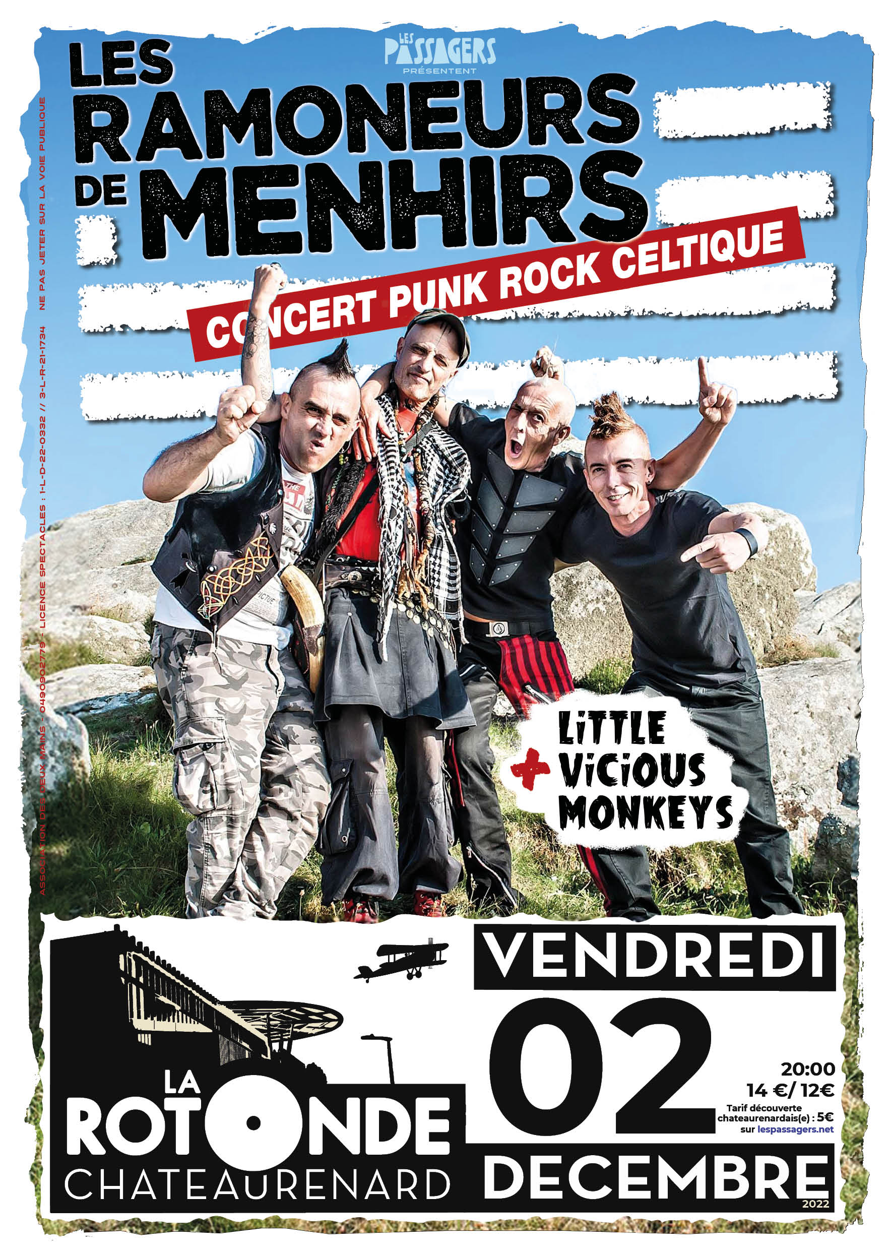 Sweat à Capuche Les Ramoneurs De Menhirs - Coupe Classique - 241 G - Col Tissé - Vêtement Fan Groupe Musique